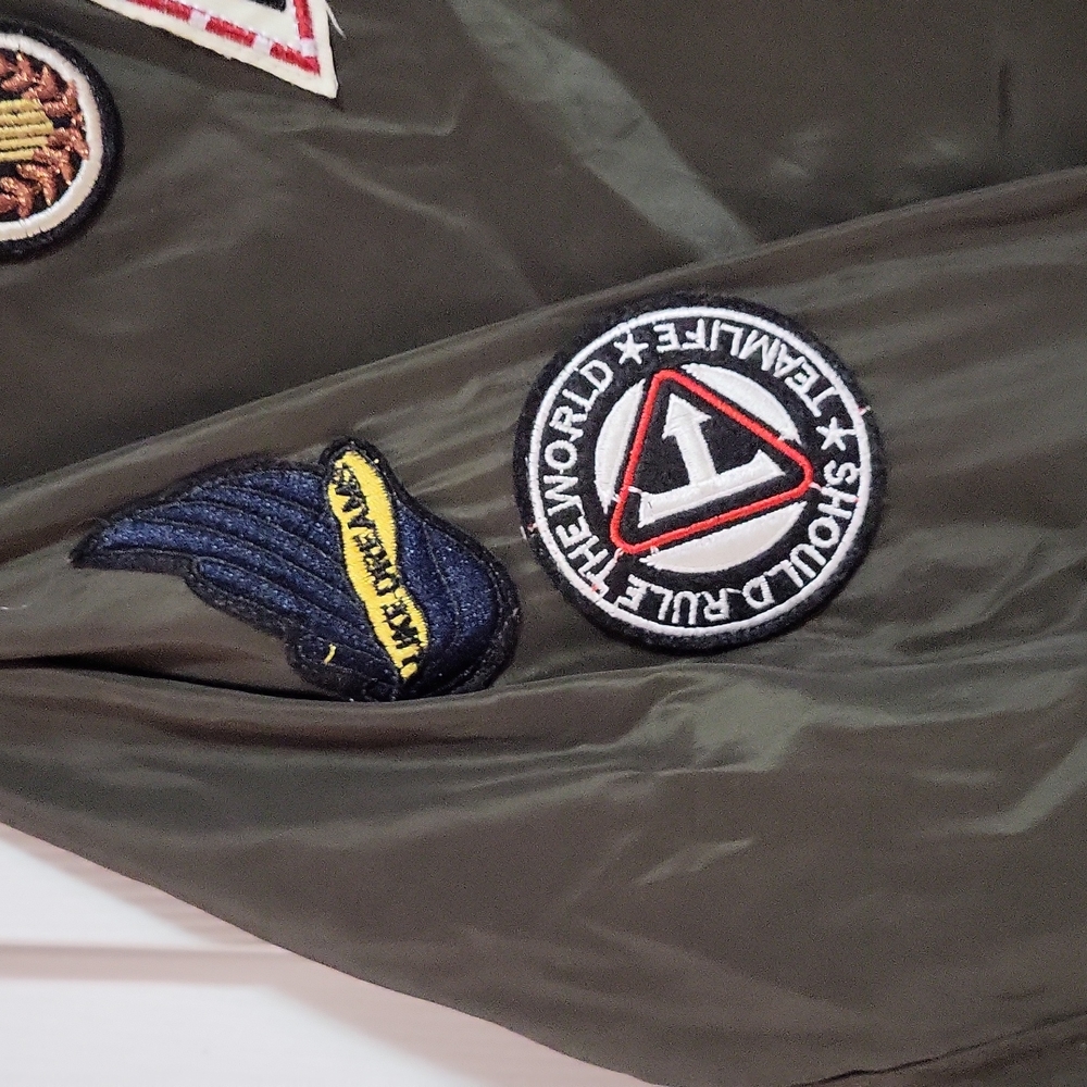 Patch work bomber jacket - Picture 4 of 8